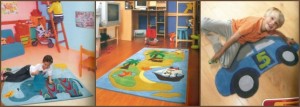 Avec un tapis confortable l’enfant aura envie de jouer dans sa chambre.
