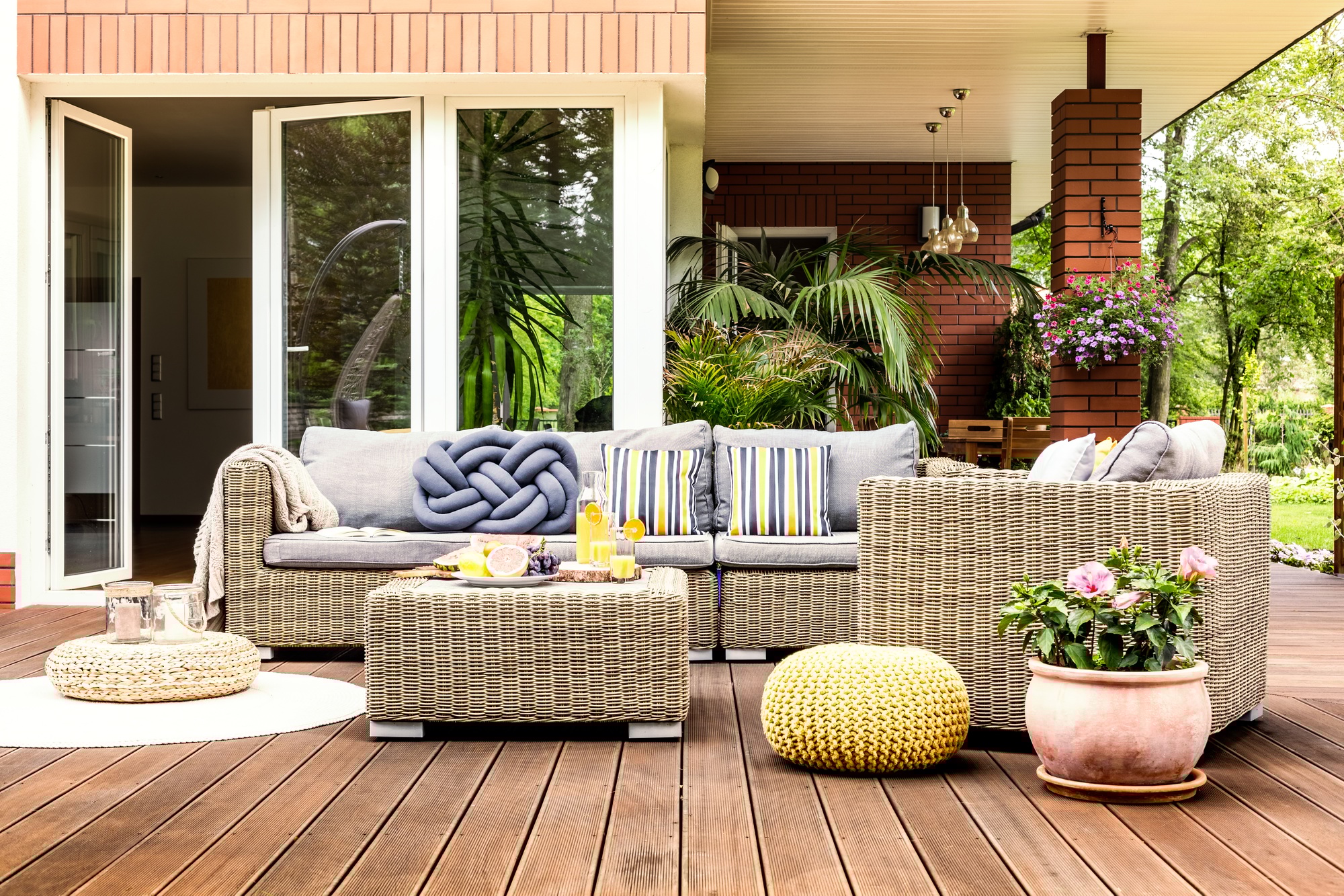 jardin terrasse amenage