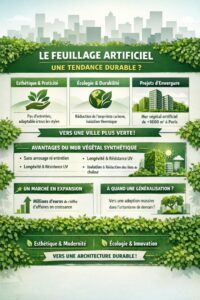 mur feuillage artificiel